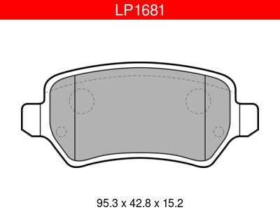 JARRUPALASARJA DELPHI TAKA, OPEL - Jarrupalasarjat - LP1681 - 1