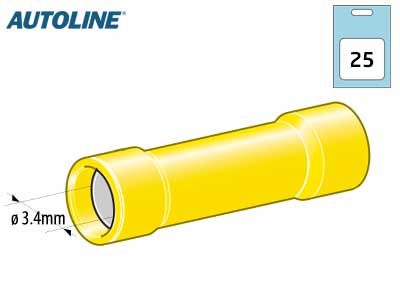LIITINBLISTER KELT PUTKI (25 KPL) - Liitin Keltainen - 1868201 - 1