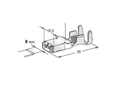 LIITIN F800 16MM2 NAARAS - Liittimet suojaamattomat - 1107671 - 1