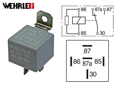RELE 12V 20/30A 5-N. VASTUKSELLA B- KYTKENTÄ - Kytkentärele 12V 5-nap - 20201101 - 1