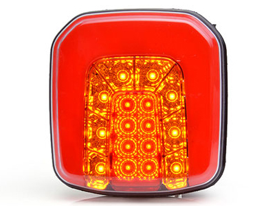 TAKAVALO LED 12/24V IP66/68 / 108X102X45MM - LED-neliö takavalot - 1606-27891 - 1