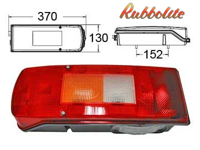 Trucklite halogen takavalo vasen 24V 7-nap - Volvo FH / FM - 7- Kammiovalaisimet - 1608-4801 - 1