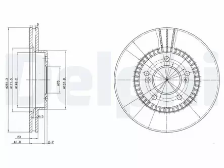 JARRULEVY DELPHI, 2 KPL / PKT, ETU, HONDA - Jarrulevyt - BG3061 - 2