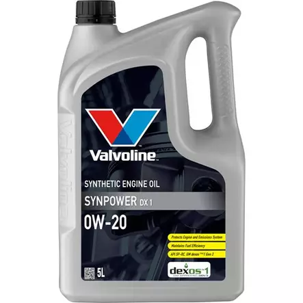 Valvoline Synpower DX1 0W-20 moottoriöljy 5L - Valvoline moottoriöljyt - 21-896621 - 1