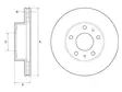 JARRULEVY DELPHI, 2 KPL / PKT, ETU, CITROËN JUMPER, RELAY / FIAT - Jarrulevyt - BG3841 - 1