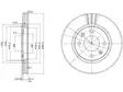 JARRULEVY DELPHI, 2 KPL / PKT, ETU, PEUGEOT 406 - Jarrulevyt - BG2871 - 1