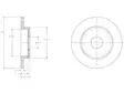 JARRULEVY DELPHI, 2 KPL / PKT, TAKA, NISSAN ALMERA TINO, PRIMERA - Jarrulevyt - BG3761 - 1