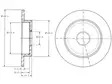 JARRULEVY DELPHI, 2 KPL / PKT, TAKA, NISSAN MICRA - Jarrulevyt - BG3131 - 1