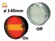 LED-TAKAVALO 140MM KIRKAS # - LED-pyöreät takavalot - 1606-27671 - 1
