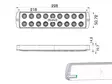 Proplast Pro-Space led-sisävalo 228mm - 12-24V / IP69K / ADR - LED-sisävalot - suorakaide - 1608-6781 - 2