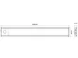 Autoline Led-sisävalo 30cm - Ladattava / Liiketunnistin - LED-sisävalot, suorakaide - 1800-8301 - 3