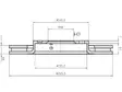 JARRULEVY 2 KPL/PKT, ETU, CITROEN, DS, OPEL, PEUGEOT - Jarrulevyt - 69-1101 - 2