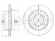 JARRULEVY DELPHI, 2 KPL / PKT, ETU, SUZUKI GRAND VITARA - Jarrulevyt - BG3821 - 2