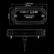 Strands FOR9T Scale led-äärivalo - valkoinen 10-40V - Kirkkaat äärivalot - 1605-850451 - 5