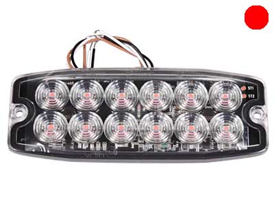 AXIXTECH LP26 12-LED LED-TASOVILKKU PUN. # - LED-tasovilkku - 1603-300671 - 1