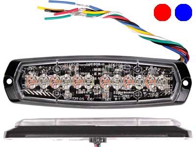 AXIXTECH SM6-D 6+6LED DUAL RED/BLUE R65 (XR2/XB2) # - LED-tasovilkku - 1603-300661 - 1