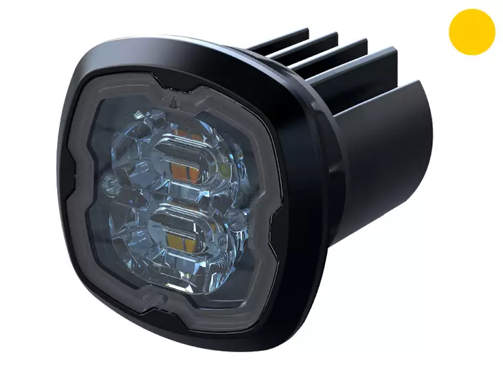 Axixtech CR06 led-tasovilkku keltainen R65 (tummalinssi) - LED-tasovilkku - 1603-300751 - 1