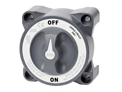 Blue Sea 3001 HD päävirtakytkin ON-OFF 600A/900A (AFD) - Blue Sea Päävirtakytkimet - 1790-3001 - 1