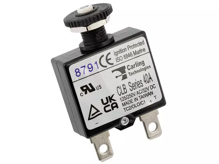 Blue Sea 7061 automaattisulake 40A - painonappi - Blue Sea Automaattisulakkeet - 1790-7061 - 2
