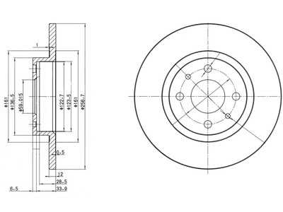 JARRULEVY DELPHI, 2 KPL / PKT, ETU, ALFA - Jarrulevyt - BG2411 - 1