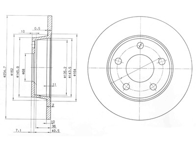JARRULEVY DELPHI, 2 KPL / PKT, TAKA, AUDI A6, ALLROAD - Jarrulevyt - BG3671 - 1