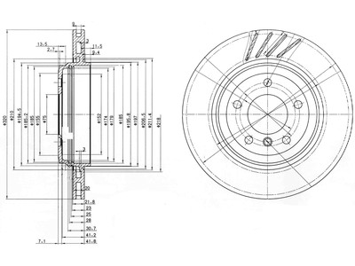 JARRULEVY DELPHI, 2 KPL / PKT, TAKA, BMW 330 - Jarrulevyt - BG3831 - 1