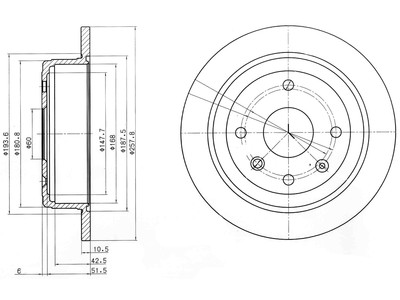 JARRULEVY DELPHI, 2 KPL / PKT, TAKA, CHEVROLET - Jarrulevyt - BG4091 - 1