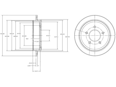 JARRULEVY DELPHI, 2 KPL / PKT, TAKA, FORD MAVERICK / MAZDA - Jarrulevyt - BG4121 - 1