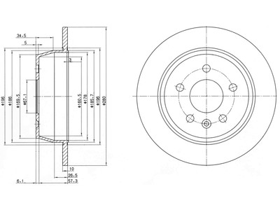 JARRULEVY DELPHI, 2 KPL / PKT, TAKA, MERCEDES - Jarrulevyt - BG3241 - 1