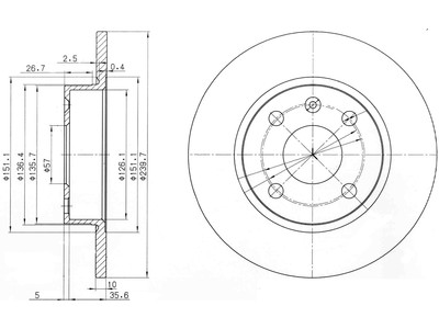 JARRULEVY DELPHI, 2 KPL / PKT, TAKA, OPEL COMBO, CORSA, CORSA VA - Jarrulevyt - BG3771 - 1