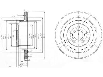 JARRULEVY DELPHI, 2 KPL / PKT, TAKA, SUBARU IMPREZA, LEGACY - Jarrulevyt - BG3931 - 1