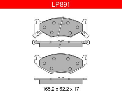 JARRUPALASARJA DELPHI ETU, CHRYSLER - Jarrupalasarjat - LP891 - 1