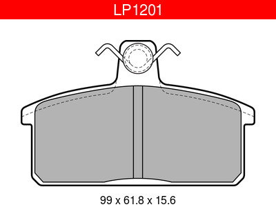 JARRUPALASARJA DELPHI ETU /TAKA, IVECO, SUZUKI # - Jarrupalasarjat - LP1201 - 1