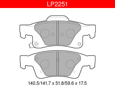 JARRUPALASARJA DELPHI TAKA JEEP GRAND CHEROKEE 10-> - Jarrupalasarjat - LP2251 - 1
