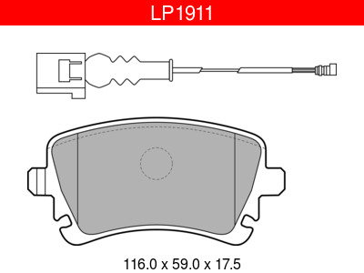 JARRUPALASARJA DELPHI TAKA, VW SIS. PULTIT - Jarrupalasarjat - LP1911 - 1
