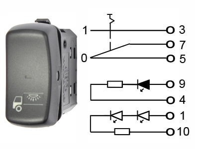 KATK. 0-1 SYMBOLI NO.12 - Katkaisijat, merkkikohtaiset - 1045-0671 - 1