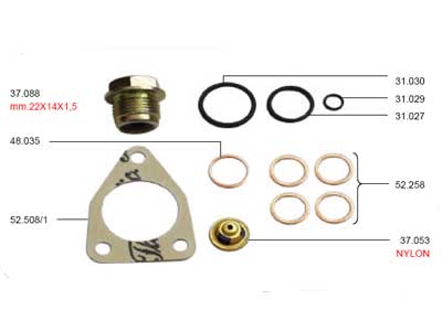 KORJAUSSARJA - Polttoaineen ylivuotoletkusarja - 37083-1 - 1