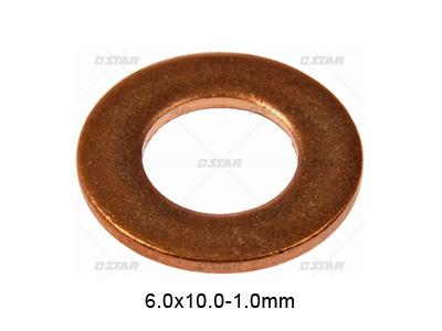KUPARITIIVISTE 6X10X1,0MM - O-renkaat, stefat, tiivisteet - 52251 - 1
