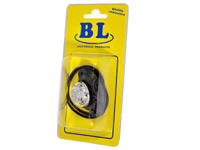 BL led-äärivalo punainen pyöreä - 12-24V / kirkas linssi - Punaiset äärivalot - 29-1041 - 1