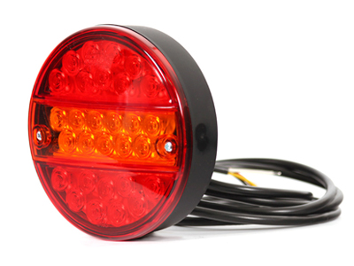 LED-TAKAVALO 12/24V HALK. 140 MM - LED-pyöreät takavalot - 1606-27821 - 1