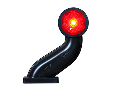 LED-ÄÄRIVALO KIR/PUN 12/24V VAS. - Kumivarsi äärivalot - 1606-27841 - 1