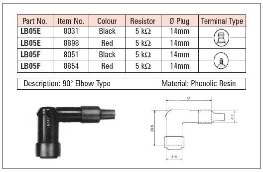 NGK LB05F TULPPALIITIN - Tulpanhatut - N8051 - 1