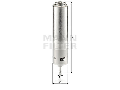 POLTTOAINESUODATIN MANN, BMW - Polttoainesodattimet - 1482-WK5001 - 1