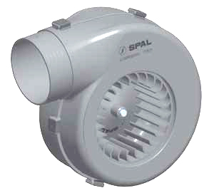 PUHALLIN SPAL 24V 1-NOP/ 159X210X208MM / 120W / LL - Puhallinmoottorit ja vastukset ym - 9000-30000301 - 1