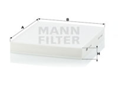 RAITISILMASUODATIN MANN, CITROEN, FIAT, MITSUBISHI - Raitisilmasuodattimet - 1482-CU2141 - 1