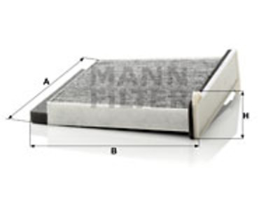 RAITISILMASUODATIN MANN, MITSUBISHI - Raitisilmasuodattimet - 1482-CUK2231 - 1