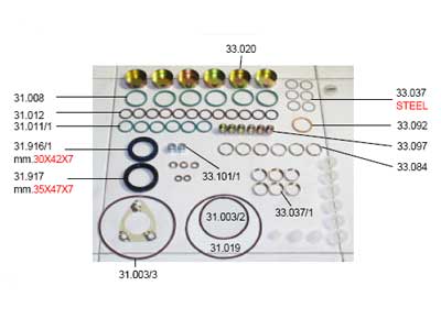TIIVISTESARJA 2417010010 - Tiiviste ja korjaussarjat - 31475-1 - 1