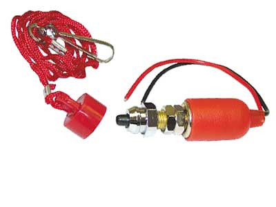 TURVAKATK. 12V 15A OFF PUN - Veneen turvakytkimet - 29-1901 - 1