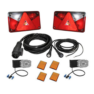 Peräkärryn valosarja Aspöck Multipoint 5 - 6.6m 13-nap - Halogen perävaunuvalaisimet - 56131 - 1