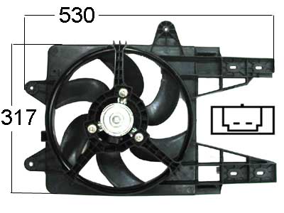 VAPAATUUL.MOOT. PUNTO 93- - Vapaatuulettimet ja vastukset merkkihaku - 9037-1461 - 1